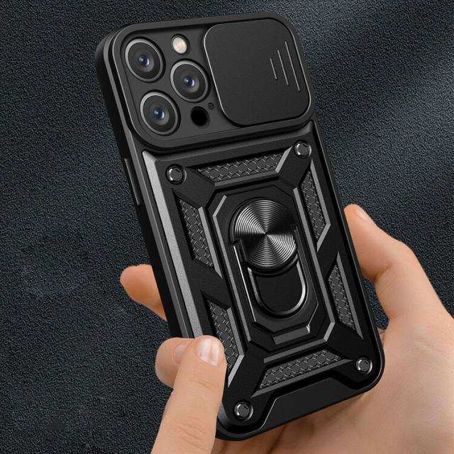 iPhone 14/14 Plus/14 Pro/14 Pro Max ケース 耐衝撃 カバー スライド