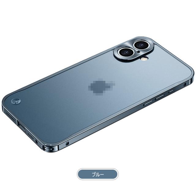 iPhone16 ケース バンパー アルミ 耐衝撃 iPhone 16 Plus/16 Pro