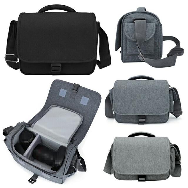 Panasonic LUMIX S1RII / S1II / S1IIE カメラバッグ 間仕切り ダブルズームキット 一眼レフ カメラケース ショルダーバッグ 手提げ 肩掛け ショルダーベルト付き レンズ収納対応 撥水 カメラカバン 一眼レフカメラ収納バッグ 女子 かわいい 男子 男女兼用