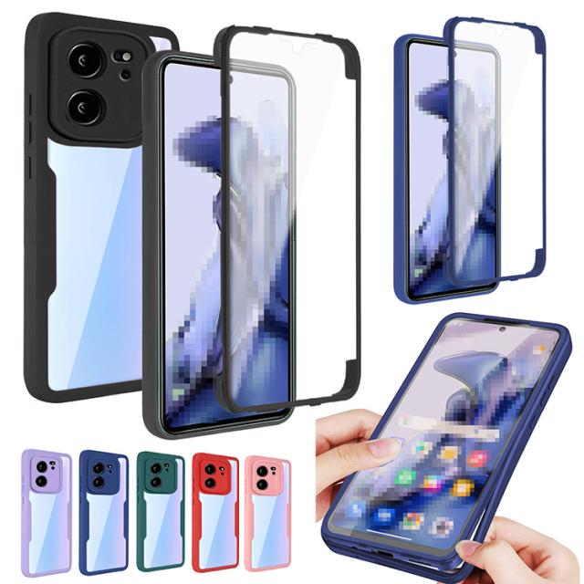 Xiaomi 13T ケース 13T Pro クリア 背面透明 両面 前後保護 フルカバー