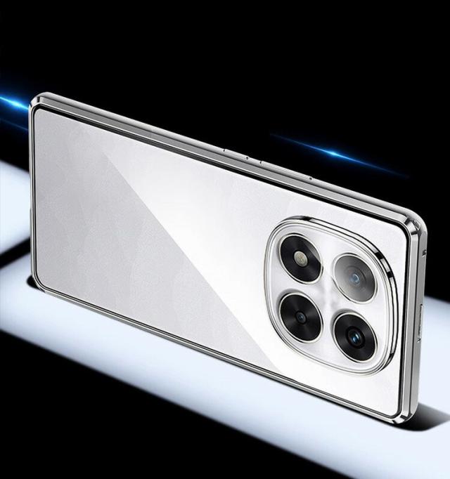POCO M8 5G ケースアルミ バンパー M8 Pro 5G カバー 前後強化ガラス