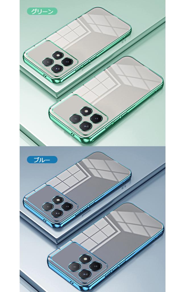 POCO F6 Pro クリアケース 耐衝撃カバー クリア 背面透明 かわいい