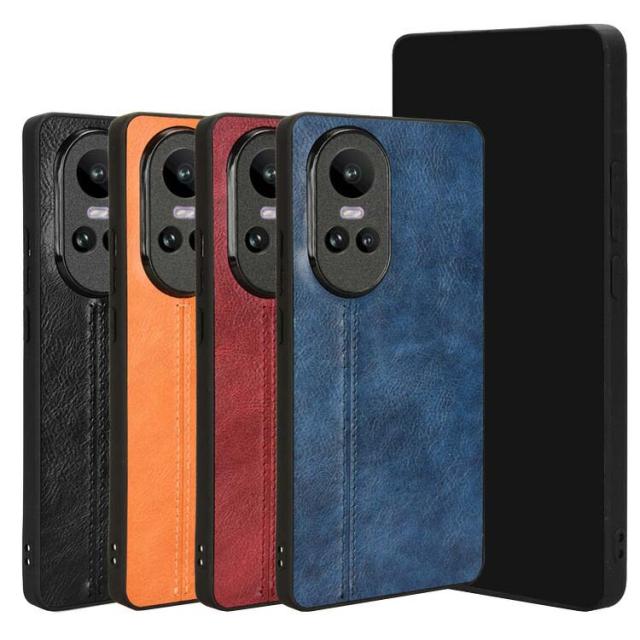 OPPO Reno10 Pro 5G ケース 耐衝撃 カバー TPU+PUレザー シンプル 