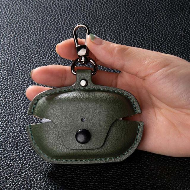 SONY WF-1000XM5 ケース PUレザー カバー カラビナ付き 充電穴