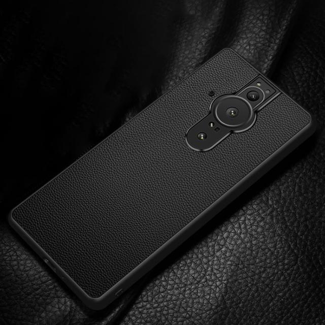 Sony Xperia PRO-I ケース/カバー レザー調 ケース ソニー