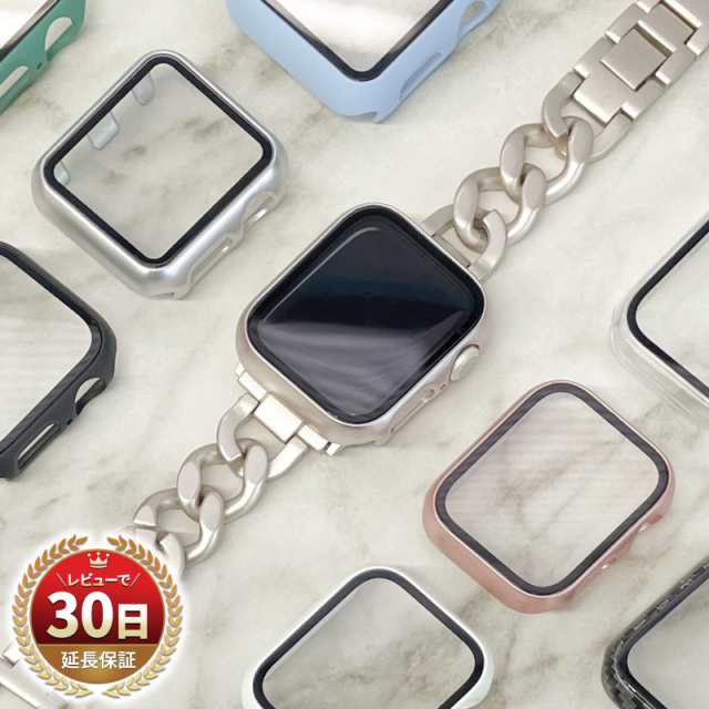 Apple Watch ガラス クリアケース series 7 6 5 4 3 2 1 SE カバー ケース 本体 画面 保護 アップル ウォッチ  シリーズ 41mm 45mm 44mm 4｜au PAY マーケット