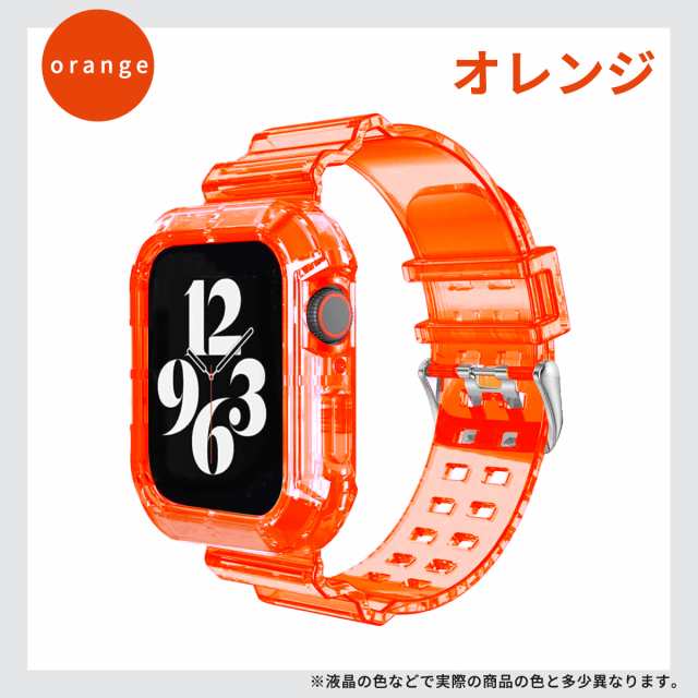 アップルウォッチ クリアバンド 透明 Apple Watch Series4 5 6 SE