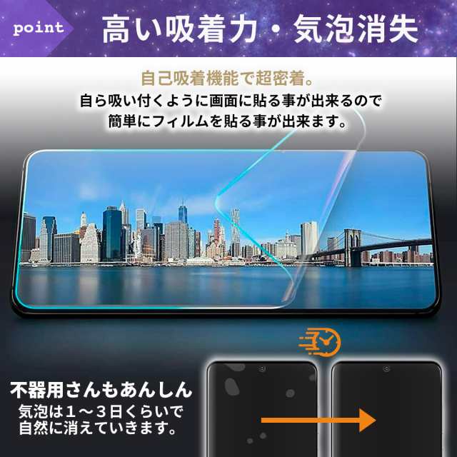 Galaxy 5G mobile Wi-Fi 専用 フィルム 全面吸着 PETフィルム au SCR01