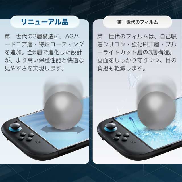 Switch ガラスフィルム スイッチ Switch2 ガラスフィルム 任天堂