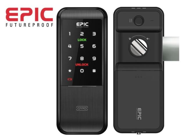 電子錠 開き戸 暗証番号 ICカード 非常キー [EPJP-S520D] EPIC エピック 玄関 家庭 戸建 マンション 店舗 オフィス 防犯 セキュリティ 鍵 カギ スマートロック 簡単設置 フロント 出入口