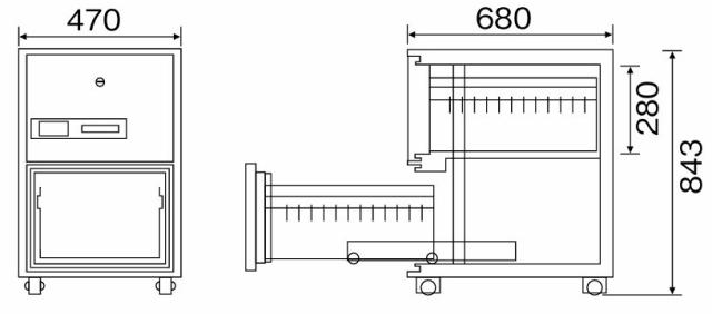 耐火キャビネット A4サイズ [A4-2］ダイヤセーフ 耐火 大型 業務用 シリンダー式 防犯 金庫 貴重品 書類 保管 セキュリティ
