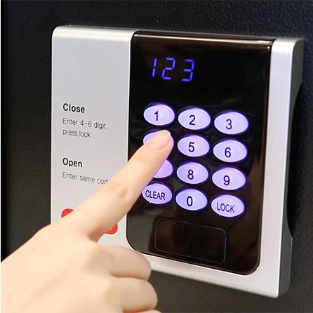 ホテル金庫 デジタルテンキー式 [H25CS] ディプロマット テンキー 暗証番号 小型 ホテル 旅館 宿泊施設 客室用 一時保管庫 業務用 防犯 金庫 貴重品_5