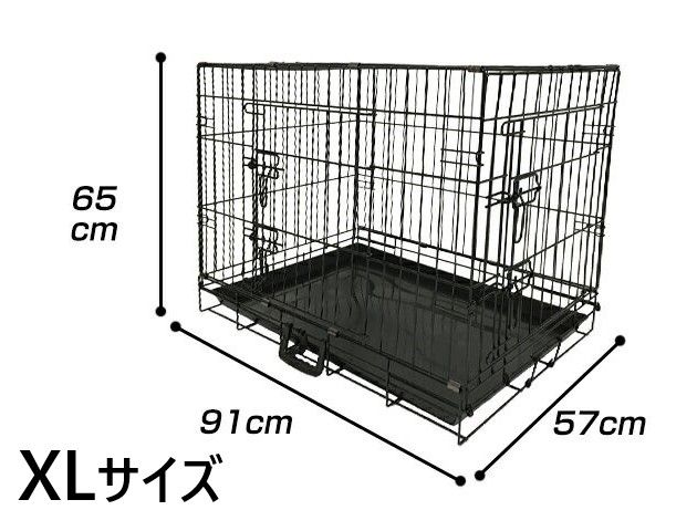 折りたたみ ペットケージ [8004] XLサイズ 大型犬 中型犬 小型犬