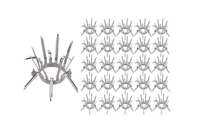 縦桶用忍び返し 24個セット [TS11301-SET24] エイト 縦桶用 忍び返し 24個 防犯の通販は