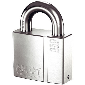 鋼製・クローム仕上げ南京錠 [PL350N-25] アブロイ（ABLOY）