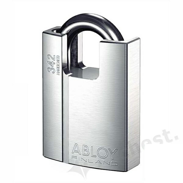 PADLOCK クロームメッキ Nタイプ [PL342N] ABLOY 防犯 高耐久 頑丈 倉庫 現場 ロッカー ガレージ 工具 南京錠