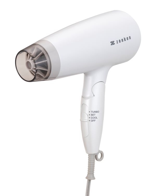 電磁波低減 ドライヤー [ZD-750] ゼンケン 大風量 速乾美容 ヘアケア 髪 60℃ 低温風 遠赤外線 ホワイト ピンク_5