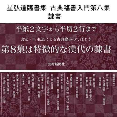 書道書籍 芸術新聞社 星弘道臨書集 古典臨書入門第八集 隷書 判64頁 メール便対応 書道テキスト 書道参考書籍 書道字典の通販はau Pay マーケット 書道用品 和画材市場ユニカ