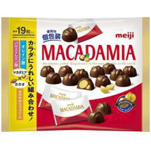 明治 マカダミアチョコレート（大袋） 19粒×18入