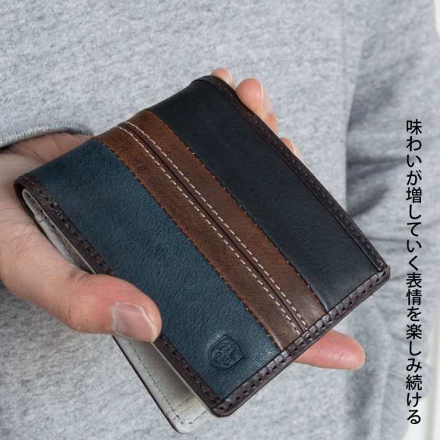 財布 メンズ 二つ折り 二つ折り財布 メンズ 本革 皮 レザー ブランド