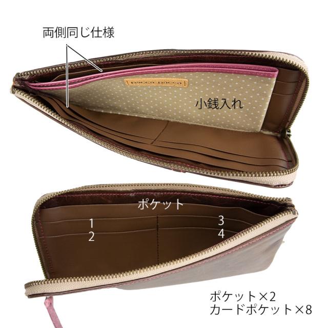 長財布 レディース 財布 本革 革 レザー L字ファスナー 薄型 おしゃれ