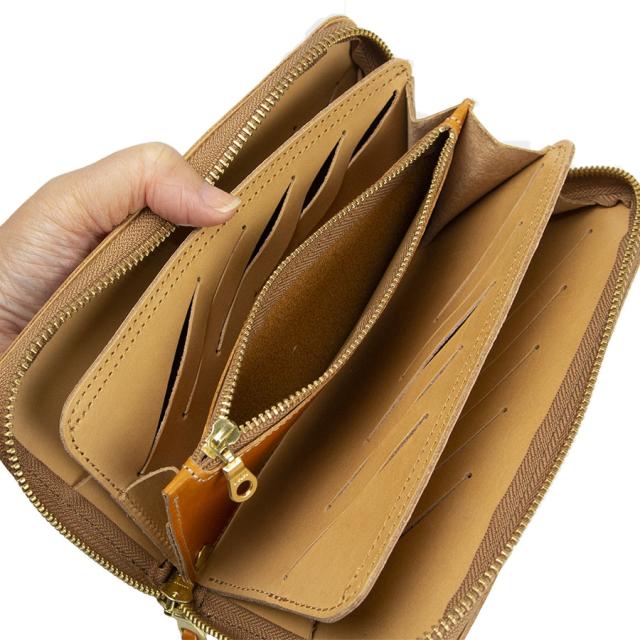 長財布 メンズ 本革 長財布 レディース カード大容量 ラウンドファスナー長財布 サイフ 本革 レザー 小銭入れ付き カード ロングウォレット AGILITY アジリティ ラウンドファスナー長財布 トラント 1222_6