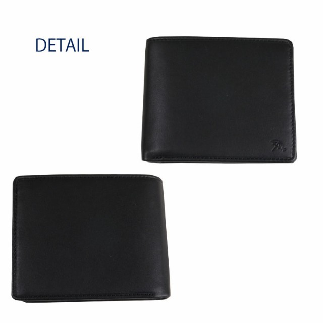 アーノルドパーマー  財布  二つ折り メンズ ブラック 黒 本革 ブランド