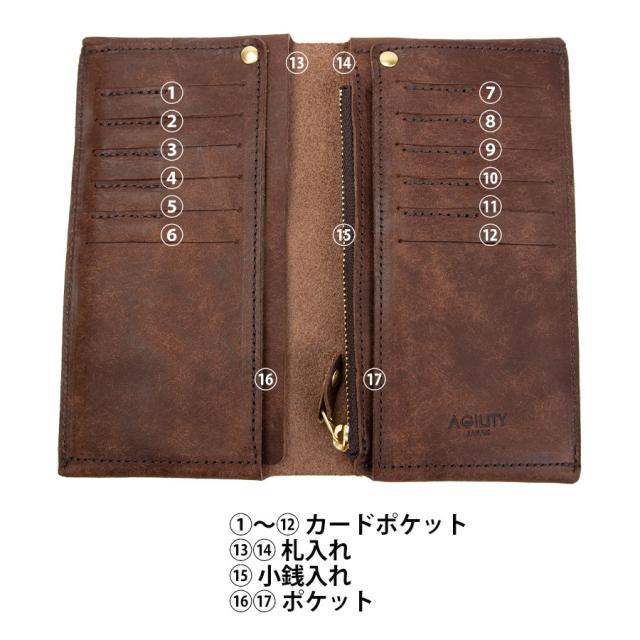 財布 メンズ 長財布 メンズ財布 本革 人気 ブランド 日本製 長財布 カード大容量 本革長財布 レディース 財布 レディース財布 レディース 財布薄い 男女兼用 AGILITY アジリティ リキッド 長財布 0182_10