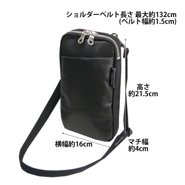 ミニショルダーバッグ メンズ 縦型 ポーチ レザーショルダーバッグ ポシェット スマホポーチ 斜めがけ サコッシュ 0484 シンプル Airstep ショルダー 小さい バッグ ブランド 皮 革 おしゃれ かっこいい イタリア製 本革 レディース