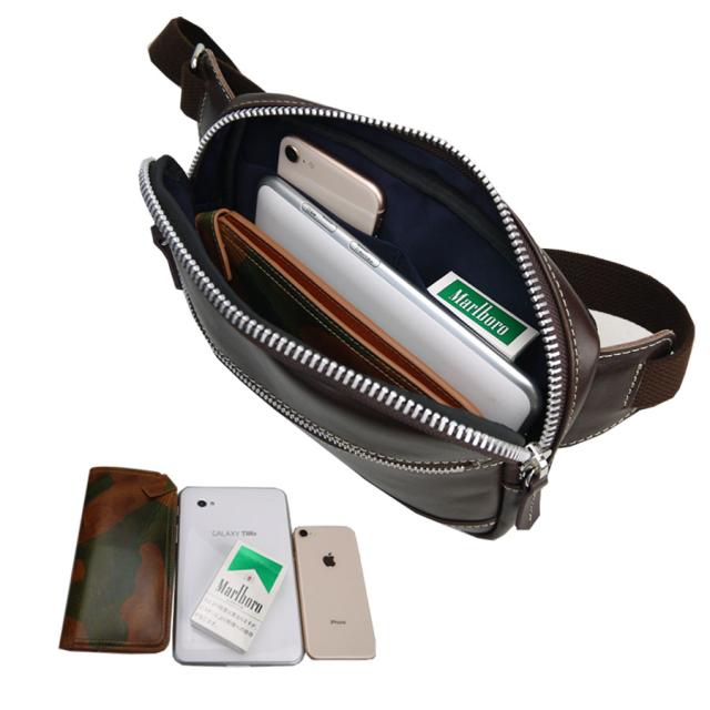 ボディバッグ メンズ 本革 ショルダーバッグ ワンショルダー 斜めがけ