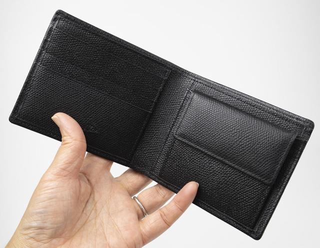 二つ折り財布 メンズ 折りたたみ 本革 革 レザー 型押し 高級 ブランド