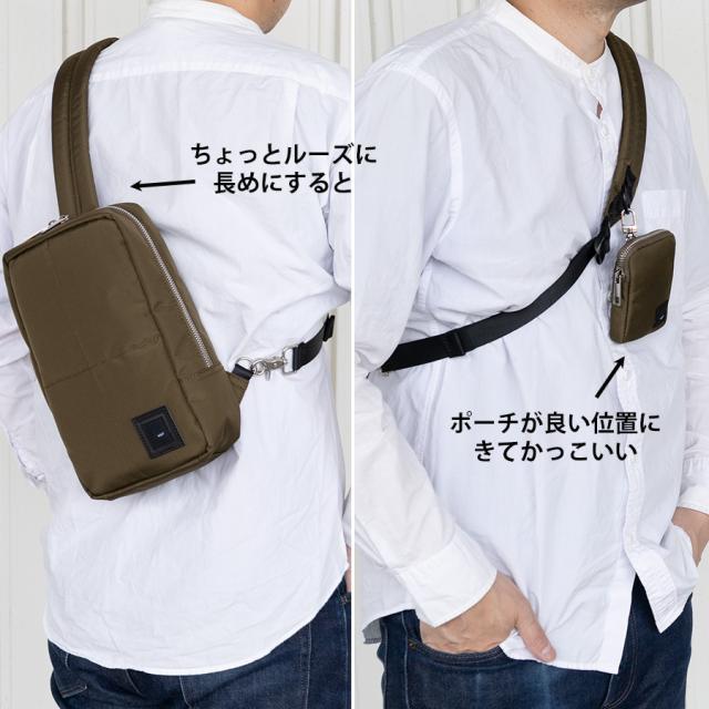 ボディバッグ メンズ 斜めがけ ワンショルダー カードが入る