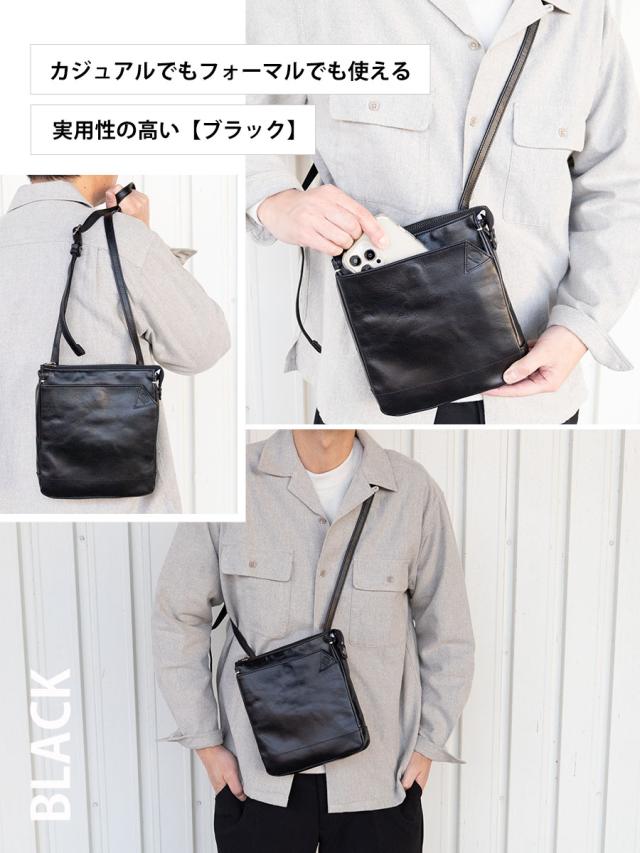 ショルダーバッグ メンズ 小さめ a5 斜めがけ ブランド 本革 革 レザー スマホショルダー 通勤 お出かけ 貴重品 スマホが入る ミニショルダー ビンテージ風 DOUBLES ダブルス 本革ミニショルダーバッグ VKL-7445