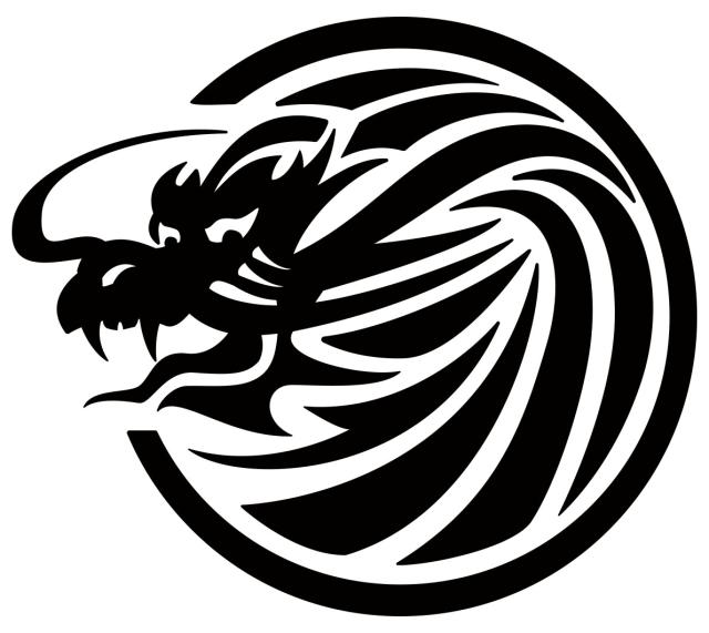 ドラゴン ステッカー ドラゴン 龍 竜 トライバル 1-21(左向き) カッティングステッカー 全12色 バイク 車 かっこいい 龍神 おしゃれ 傷隠し タンク カウル ヘルメット ステッカー 防水 耐水 アウトドア デカール 転写シール 140mmX160mm