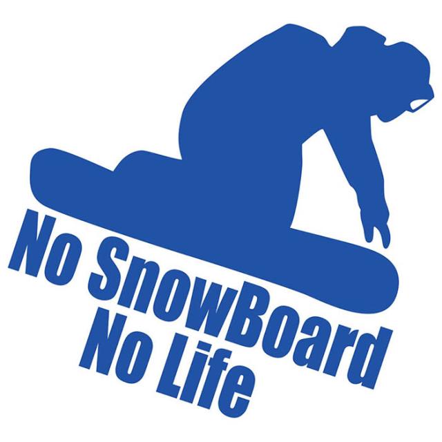 スノーボード ステッカー No SnowBoard No Life ( スノーボード