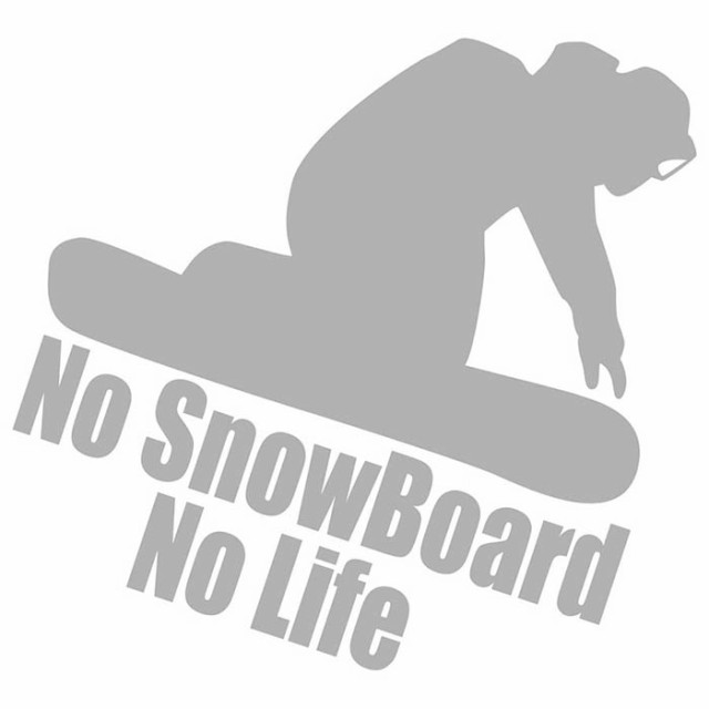 楽天市場】スノーボード ステッカー No SnowBoard No Life
