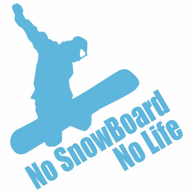 スノーボード ステッカー No SnowBoard No Life ( スノーボード )4