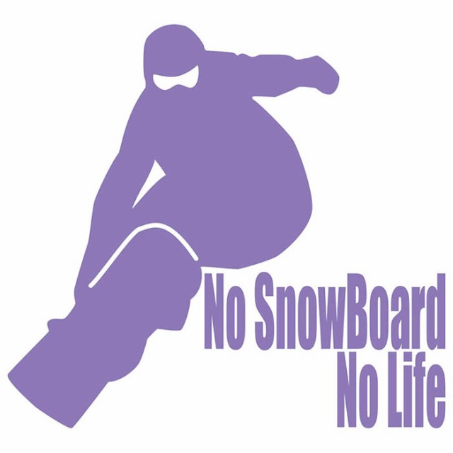 スノーボード ステッカー No SnowBoard No Life ( スノーボード