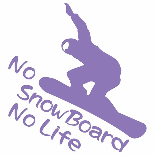 スノーボード ステッカー No SnowBoard No Life ( スノーボード )13 