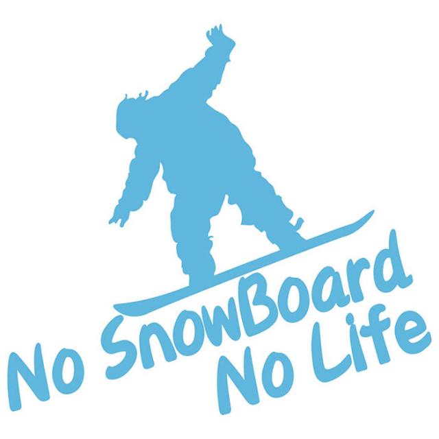 スノーボード ステッカー No SnowBoard No Life ( スノーボード