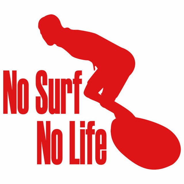 サーフィン ステッカー No Surf No Life ( サーフィン )2 カッティング