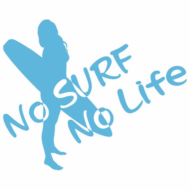 サーフィン ステッカー No Surf No Life ( サーフィン )11