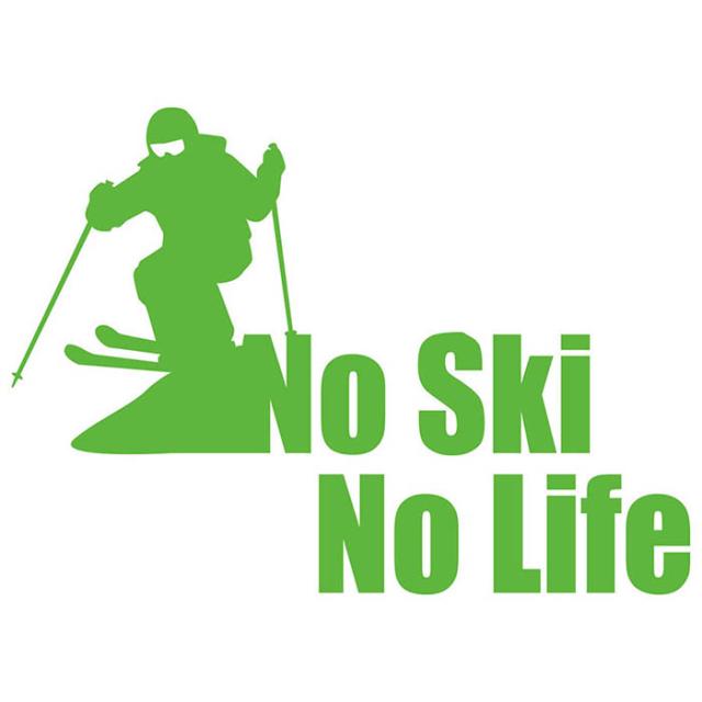 スキー ステッカー No Ski No Life スキー 3 カッティングステッカー 全12色 車 リア ウィンドウ かっこいい スキーヤー 雪山 雪板 冬の通販はau Pay マーケット カッティングステッカーのm Sworks Au Pay マーケット店