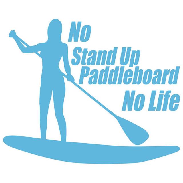 SUP ステッカー No Stand Up Paddleboard No Life ( スタンド
