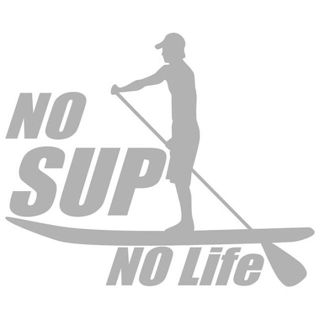 スタンドアップパドルボード ステッカー No SUP No Life ( スタンド