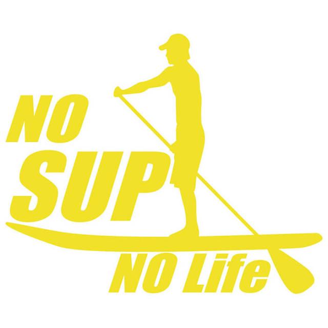 スタンドアップパドルボード ステッカー No SUP No Life ( スタンド