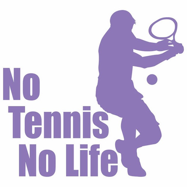 テニス ステッカー No Tennis No Life テニス 1 カッティングステッカー 全12色 車 ウィンドウ 窓ガラス かっこいい 庭球 シルエット の通販はau Pay マーケット カッティングステッカーのm Sworks Au Pay マーケット店