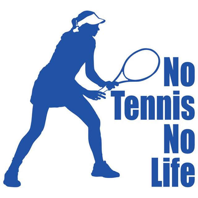 テニス ステッカー No Tennis No Life テニス 12 カッティングステッカー 全12色 車 ウィンドウ 窓ガラス かっこいい 庭球 シルエットの通販はau Pay マーケット カッティングステッカーのm Sworks Au Pay マーケット店