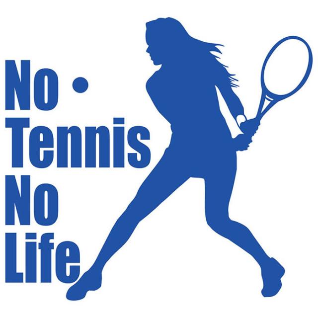 テニス ステッカー No Tennis No Life テニス 16 カッティングステッカー 全12色 車 ウィンドウ 窓ガラス かっこいい 庭球 シルエットの通販はau Pay マーケット カッティングステッカーのm Sworks Au Pay マーケット店