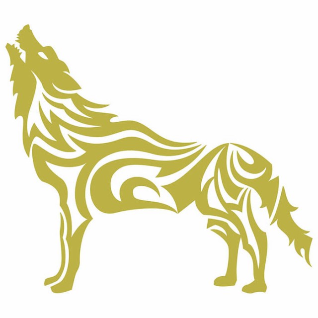 車 かっこいい ステッカー オオカミ 狼 ウルフ Wolf トライバル 1 左向き サイズl カッティングステッカー 全12色 バイク おしゃれ ボデの通販はau Pay マーケット カッティングステッカーのm Sworks Au Pay マーケット店